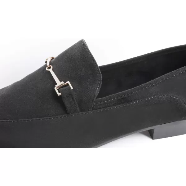 FEVERSOLE Women's Fashion Dress Comfort Low Heel Office Penny Loafer Flats