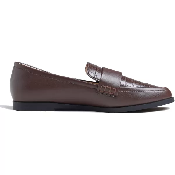 FEVERSOLE Women's Fashion Dress Comfort Low Heel Office Penny Loafer Flats