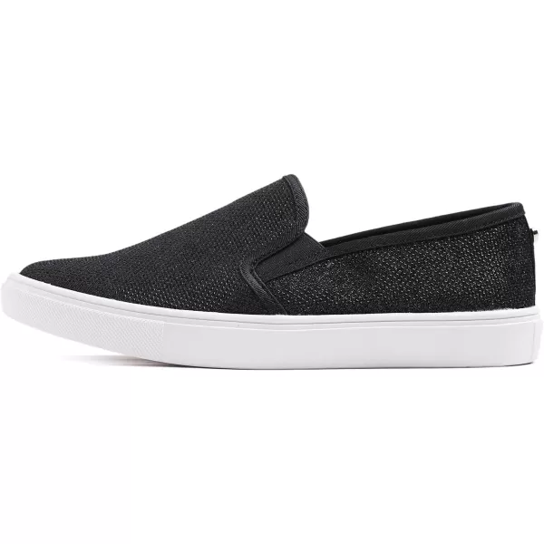 FEVERSOLE Women's Fashion Dress Sneakers Party Bling Casual Flats Embellished Shoes