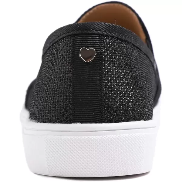 FEVERSOLE Women's Fashion Dress Sneakers Party Bling Casual Flats Embellished Shoes