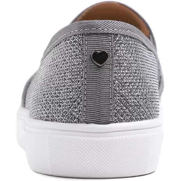 FEVERSOLE Women's Fashion Dress Sneakers Party Bling Casual Flats Embellished Shoes