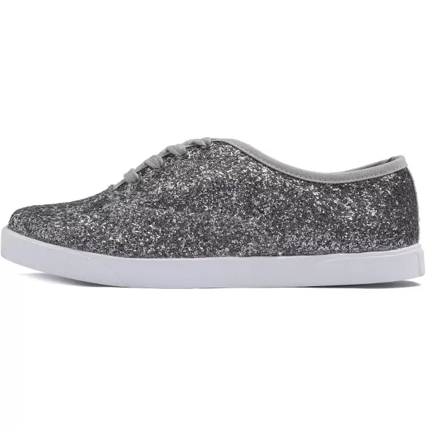 FEVERSOLE Women's Fashion Dress Sneakers Party Bling Casual Flats Embellished Shoes