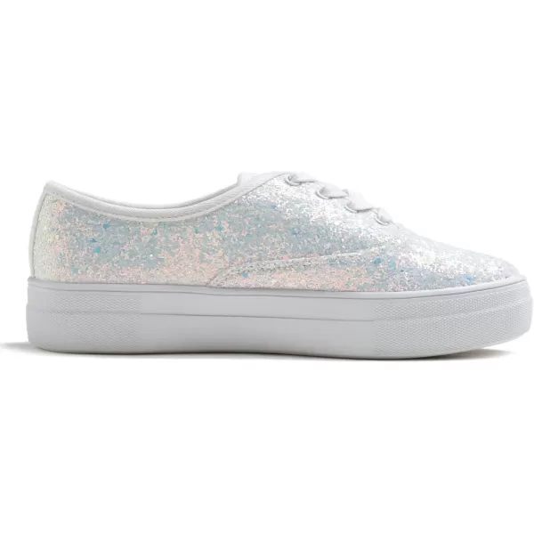 FEVERSOLE Women's Fashion Dress Sneakers Party Bling Casual Flats Embellished Shoes