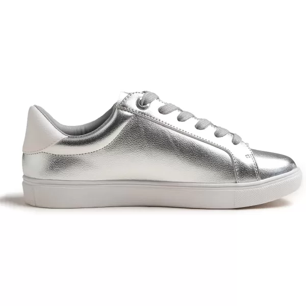 FEVERSOLE Women's Fashion Lightweight Spring Summer Vegan Leather Sneaker Casual Comfort Walking Shoes