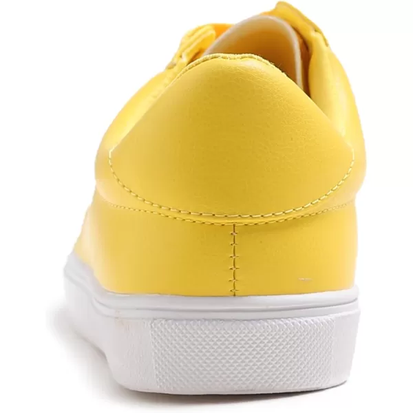 FEVERSOLE Women's Fashion Lightweight Spring Summer Vegan Leather Sneaker Casual Comfort Walking Shoes