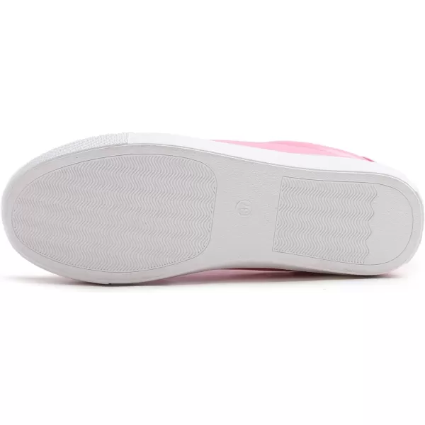 FEVERSOLE Women's Fashion Lightweight Spring Summer Vegan Leather Sneaker Casual Comfort Walking Shoes