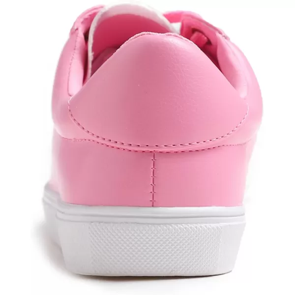 FEVERSOLE Women's Fashion Lightweight Spring Summer Vegan Leather Sneaker Casual Comfort Walking Shoes