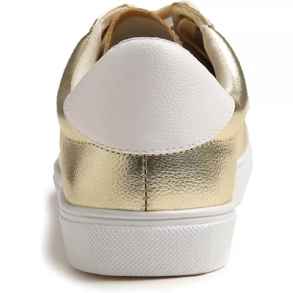 FEVERSOLE Women's Fashion Lightweight Spring Summer Vegan Leather Sneaker Casual Comfort Walking Shoes