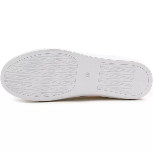 FEVERSOLE Women's Fashion Lightweight Spring Summer Vegan Leather Sneaker Casual Comfort Walking Shoes