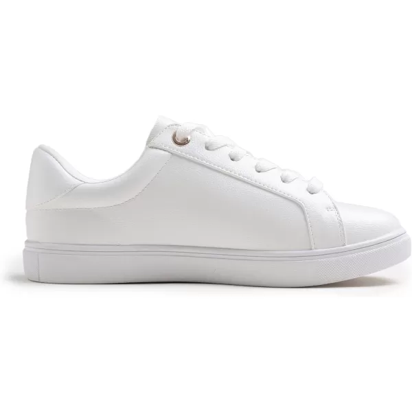 FEVERSOLE Women's Fashion Lightweight Spring Summer Vegan Leather Sneaker Casual Comfort Walking Shoes