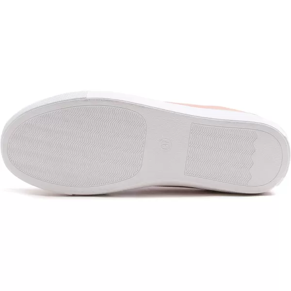 FEVERSOLE Women's Fashion Lightweight Spring Summer Vegan Leather Sneaker Casual Comfort Walking Shoes