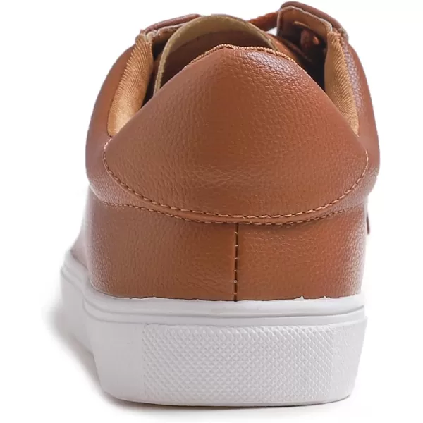 FEVERSOLE Women's Fashion Lightweight Spring Summer Vegan Leather Sneaker Casual Comfort Walking Shoes