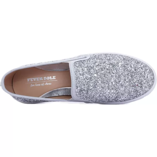 FEVERSOLE Women's Fashion Slip-On Sneaker Casual Flat Loafers