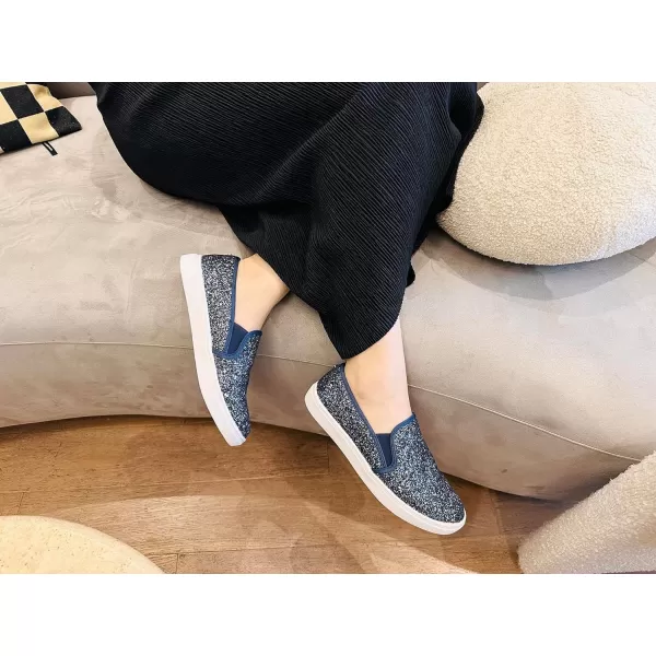 FEVERSOLE Women's Fashion Slip-On Sneaker Casual Flat Loafers