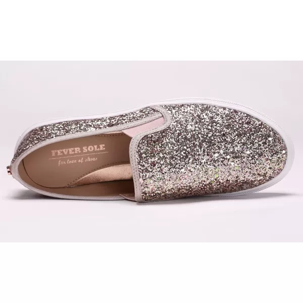 FEVERSOLE Women's Fashion Slip-On Sneaker Casual Flat Loafers