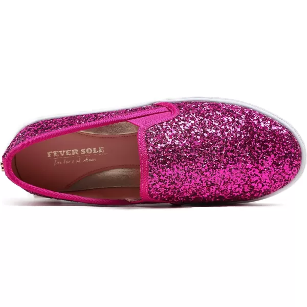 FEVERSOLE Women's Fashion Slip-On Sneaker Casual Flat Loafers