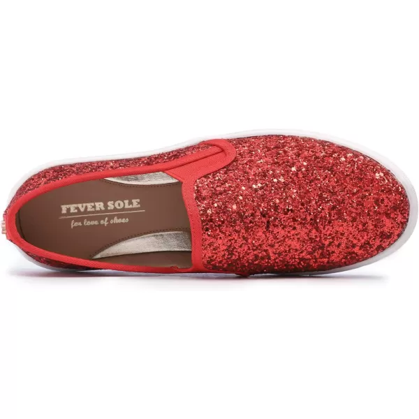 FEVERSOLE Women's Fashion Slip-On Sneaker Casual Flat Loafers