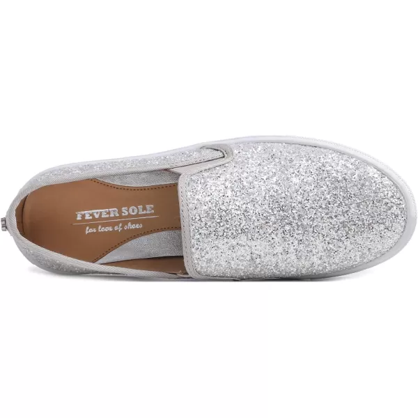 FEVERSOLE Women's Fashion Slip-On Sneaker Casual Flat Loafers