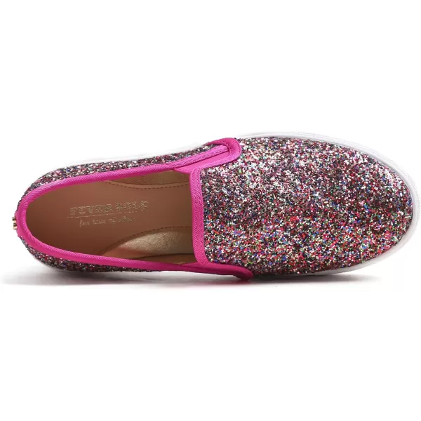 FEVERSOLE Women's Fashion Slip-On Sneaker Casual Flat Loafers