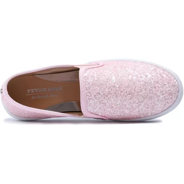 FEVERSOLE Women's Fashion Slip-On Sneaker Casual Flat Loafers