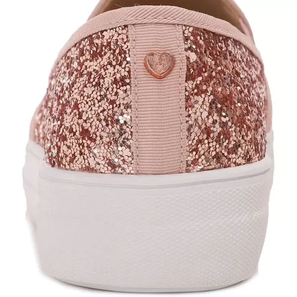 FEVERSOLE Women's Fashion Slip On Sneaker Casual Platform Loafers