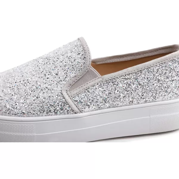 FEVERSOLE Women's Fashion Slip On Sneaker Casual Platform Loafers