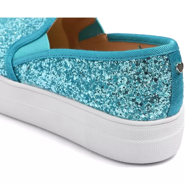 FEVERSOLE Women's Fashion Slip On Sneaker Casual Platform Loafers