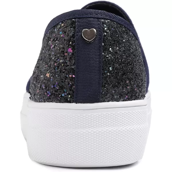 FEVERSOLE Women's Fashion Slip On Sneaker Casual Platform Loafers