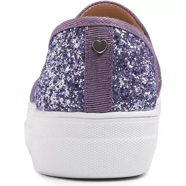 FEVERSOLE Women's Fashion Slip On Sneaker Casual Platform Loafers