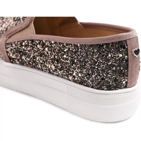 FEVERSOLE Women's Fashion Slip On Sneaker Casual Platform Loafers