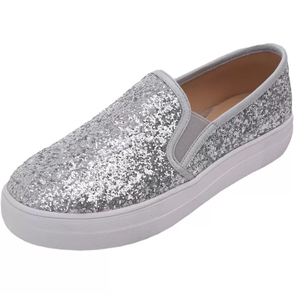 FEVERSOLE Women's Fashion Slip On Sneaker Casual Platform Loafers