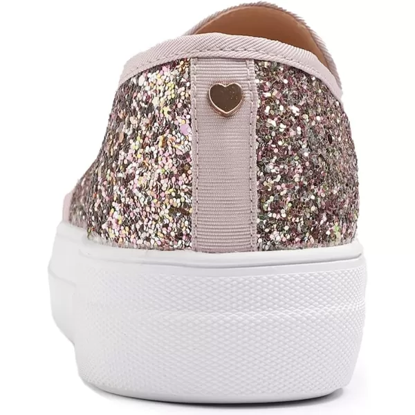 FEVERSOLE Women's Fashion Slip On Sneaker Casual Platform Loafers