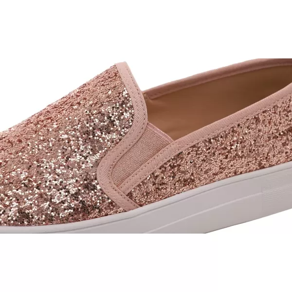 FEVERSOLE Women's Fashion Slip On Sneaker Casual Platform Loafers