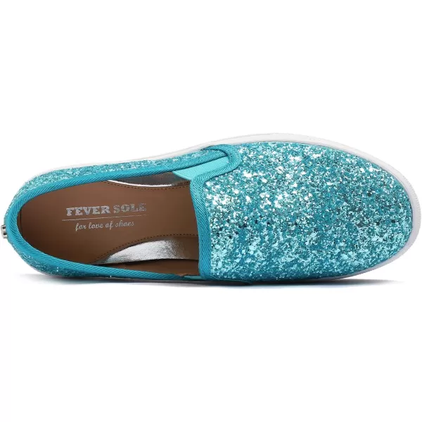 FEVERSOLE Women's Fashion Slip On Sneaker Casual Platform Loafers