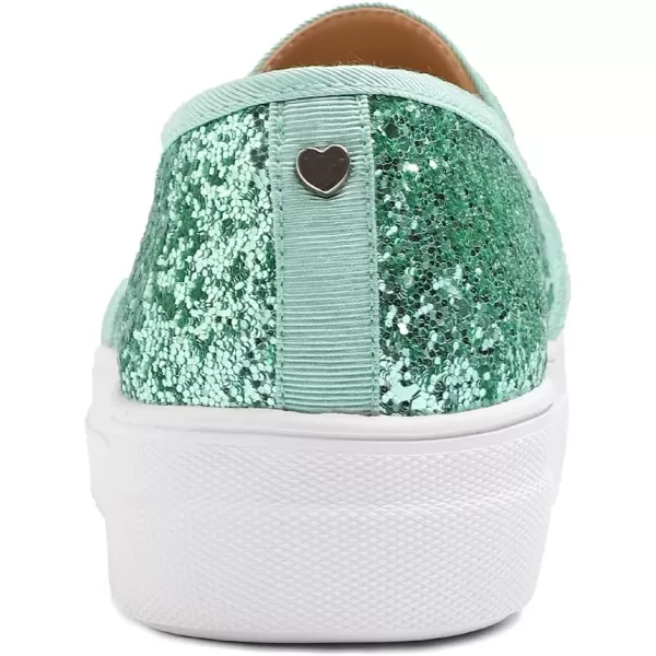 FEVERSOLE Women's Fashion Slip On Sneaker Casual Platform Loafers