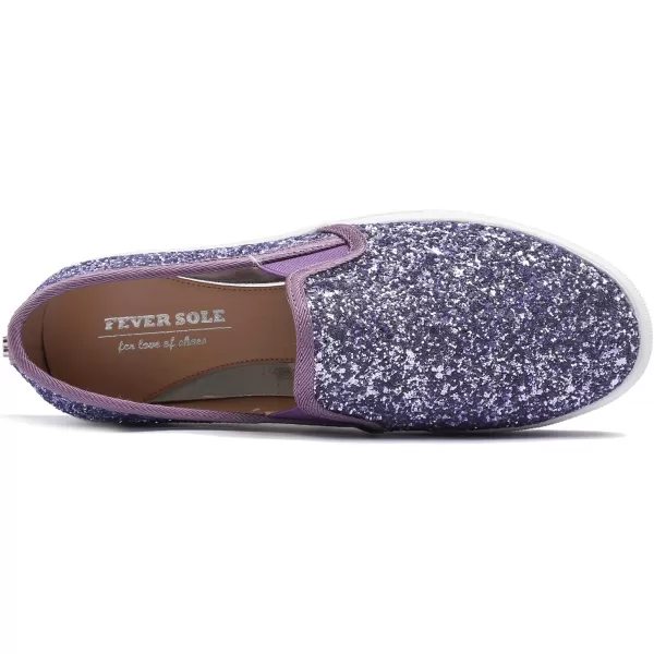 FEVERSOLE Women's Fashion Slip On Sneaker Casual Platform Loafers