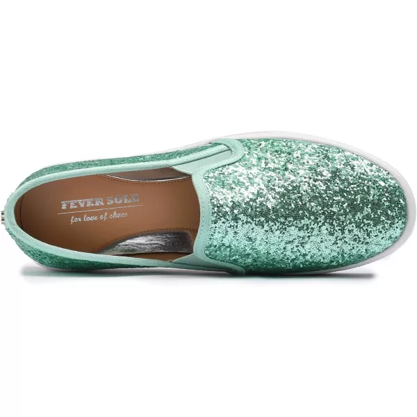 FEVERSOLE Women's Fashion Slip On Sneaker Casual Platform Loafers