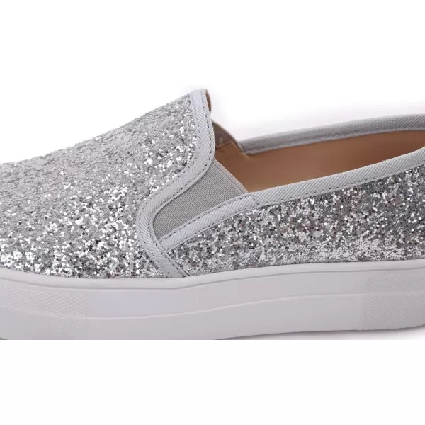 FEVERSOLE Women's Fashion Slip On Sneaker Casual Platform Loafers