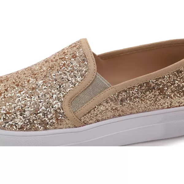 FEVERSOLE Women's Fashion Slip On Sneaker Casual Platform Loafers