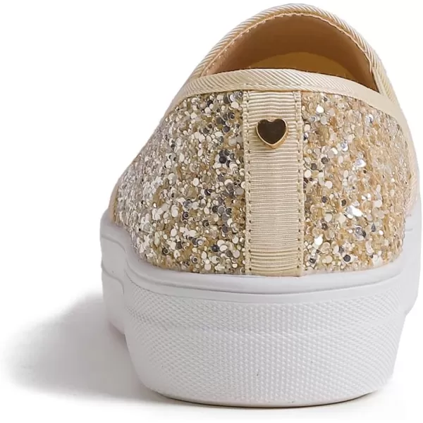 FEVERSOLE Women's Fashion Slip On Sneaker Casual Platform Loafers