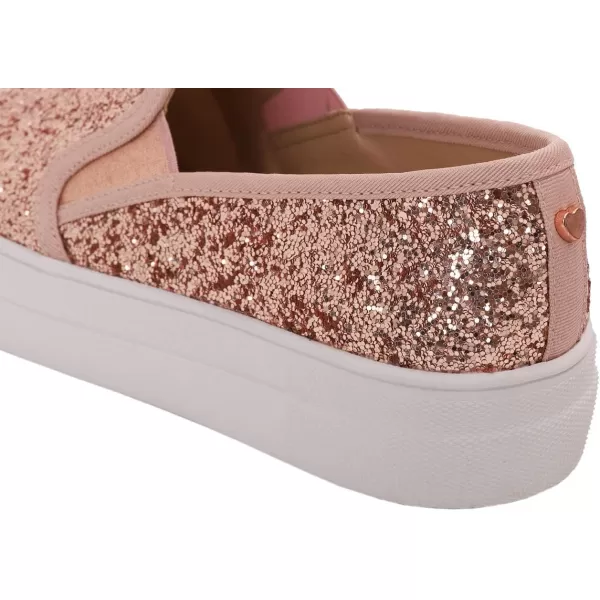 FEVERSOLE Women's Fashion Slip On Sneaker Casual Platform Loafers