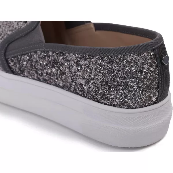 FEVERSOLE Women's Fashion Slip On Sneaker Casual Platform Loafers