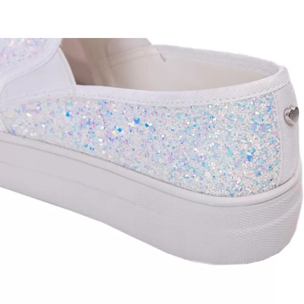 FEVERSOLE Women's Fashion Slip On Sneaker Casual Platform Loafers