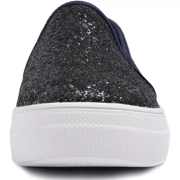 FEVERSOLE Women's Fashion Slip On Sneaker Casual Platform Loafers