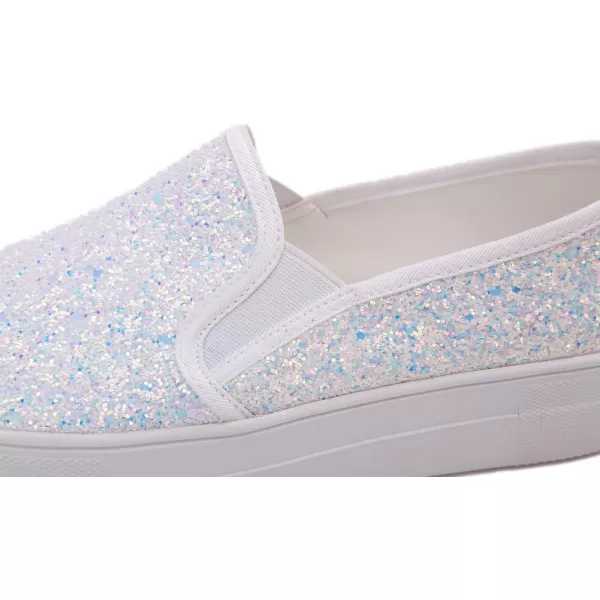 FEVERSOLE Women's Fashion Slip On Sneaker Casual Platform Loafers
