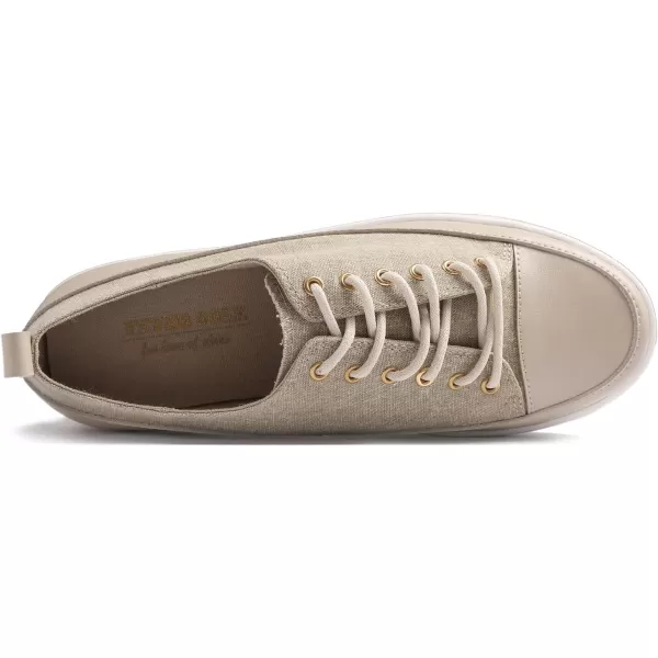 FEVERSOLE Women's Featured PU Leather Colorful Lace-Up Sneaker
