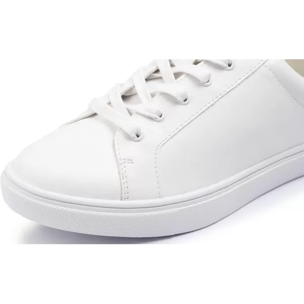 FEVERSOLE Women's Featured PU Leather Colorful Lace-Up Sneaker