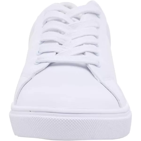 FEVERSOLE Women's Featured PU Leather Colorful Lace-Up Sneaker
