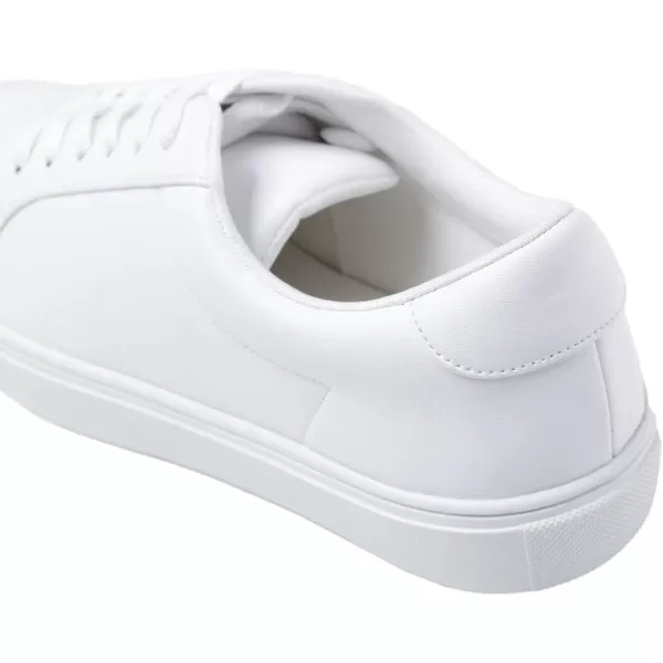 FEVERSOLE Women's Featured PU Leather Colorful Lace-Up Sneaker