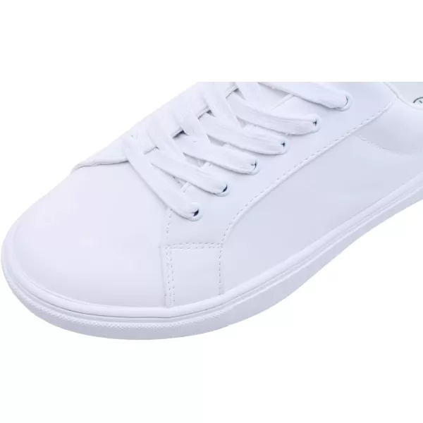 FEVERSOLE Women's Featured PU Leather Colorful Lace-Up Sneaker